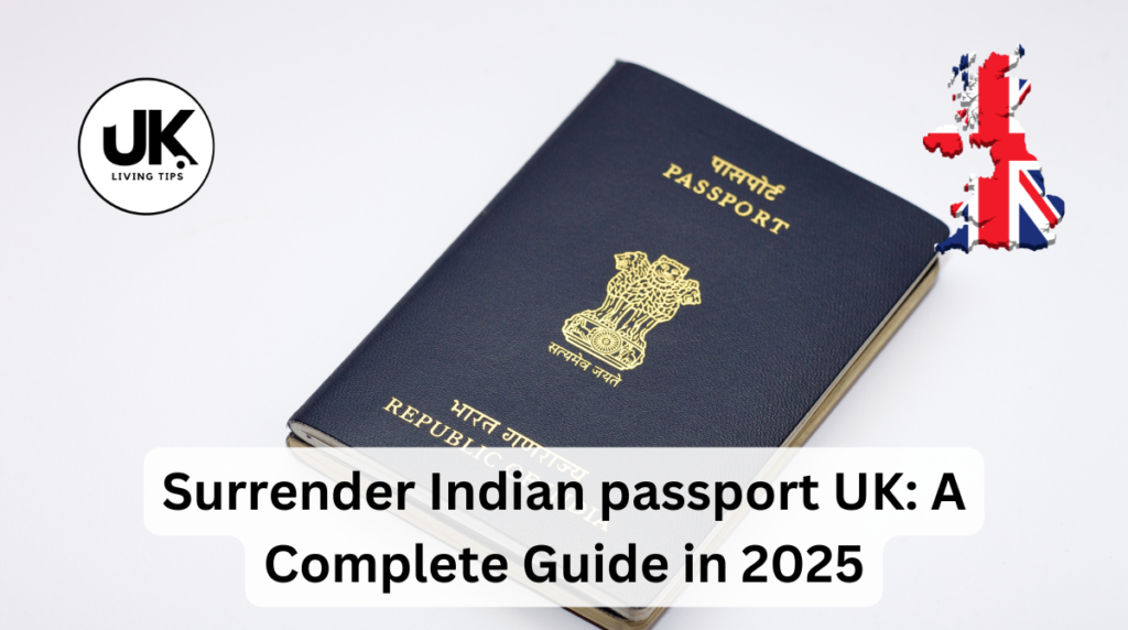 Surrender Indian passport UK